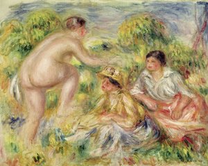 Jonge meisjes op het platteland, 1916
